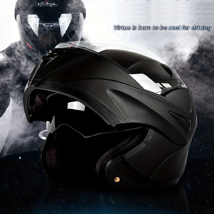 Casco Motocicleta Estilo Casco Integral Hombre, Casco Completo Unisex Todas  Estaciones, A608 - Automotriz - Temu Chile