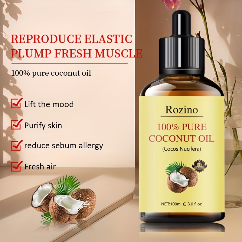 Coconut Essential Oil (100ML), 100% Pure Natural Organic Aromatherapy  Coconut Oil for Diffuser, Massage, Skin Care, Yoga, Sleep : :  Health & Personal Care