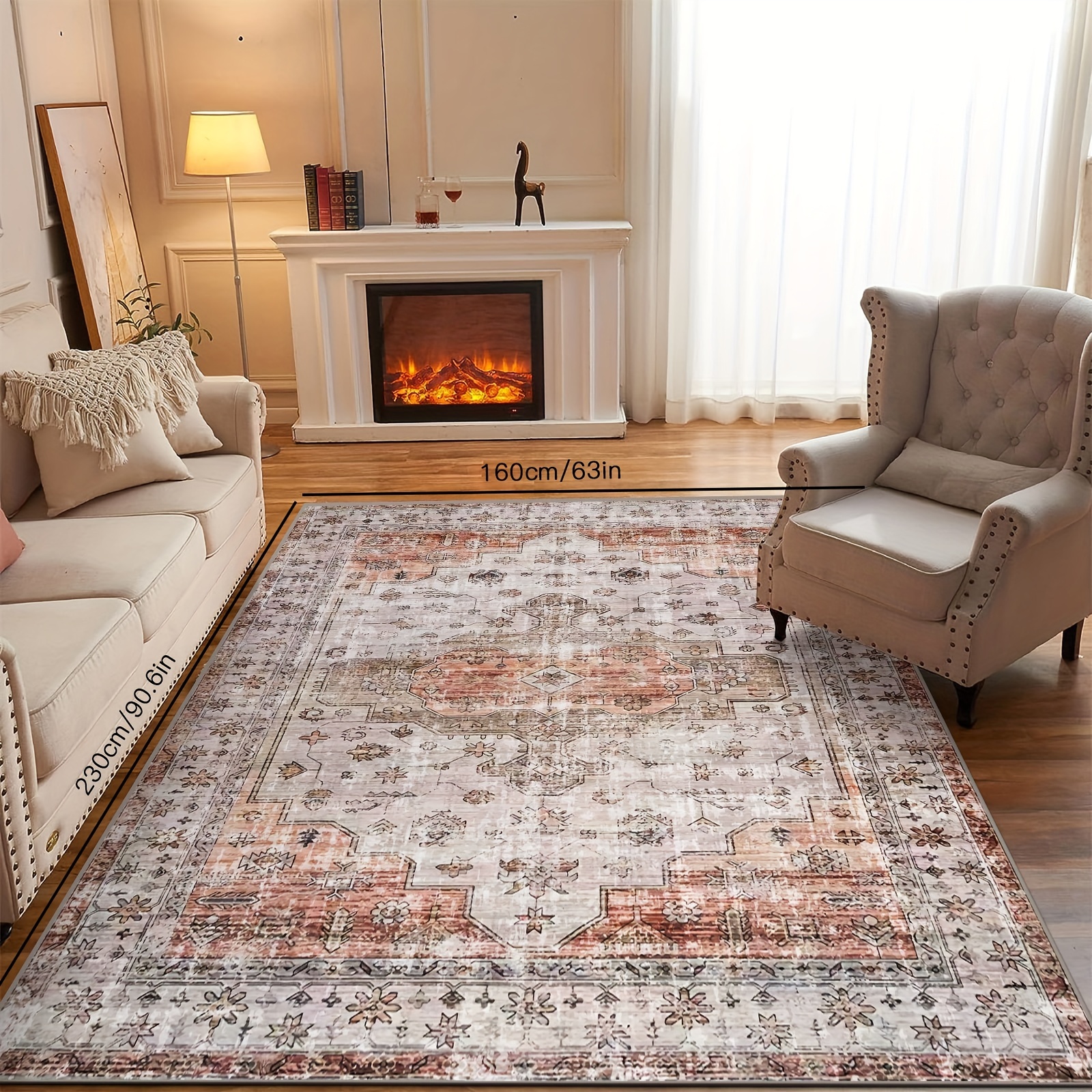 Imitation Cashmere Thickened Carpet With A Weight Of 2 - Temu