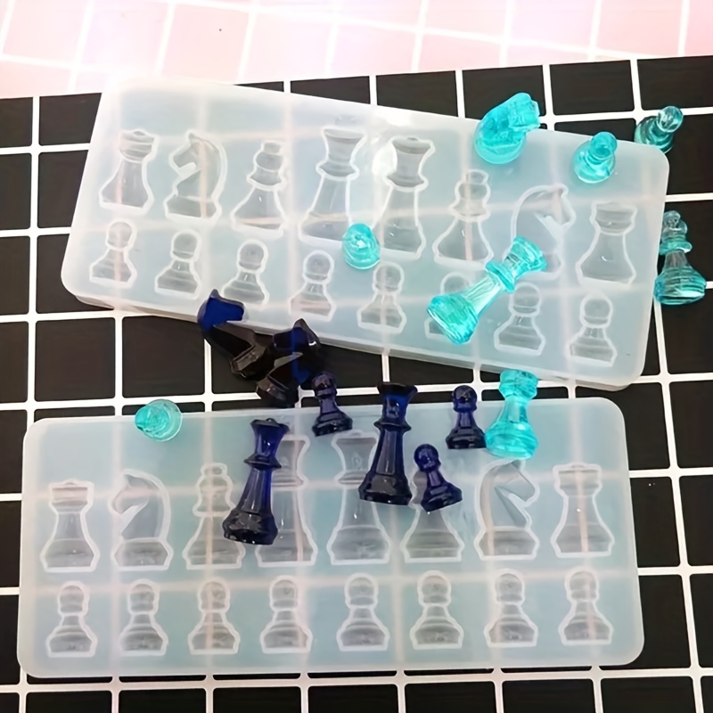 Chess Resin Molds Silicone Resin Chess Molds Jewelry Making Tools