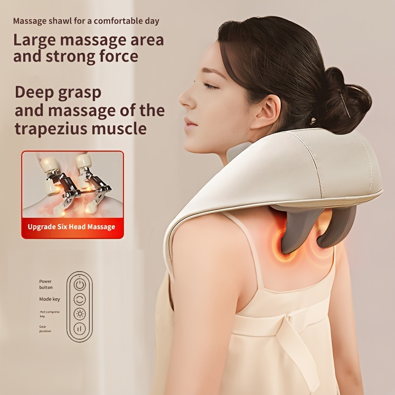 Massaggiatore cervicale, per collo, spalle, schiena e gambe con  riscaldamento
