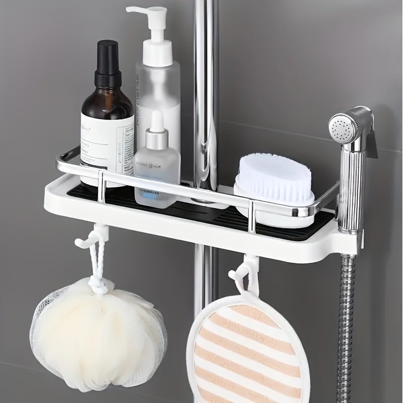 Shower Head Lift Bar Shelf Bathroom Punch free Wall Hanging - Temu