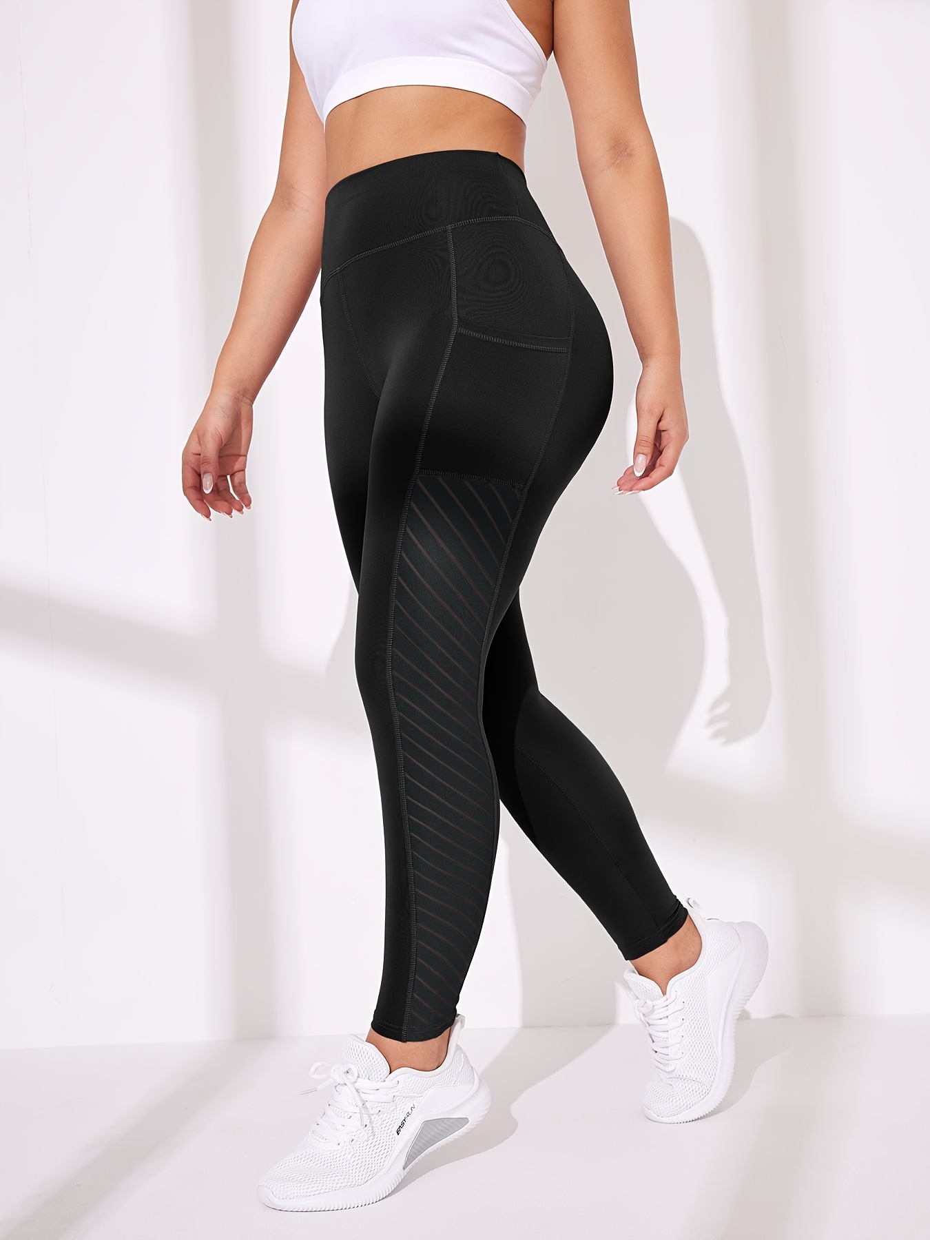 High Waist Leggings with Pockets Tummy Control Yoga Pants