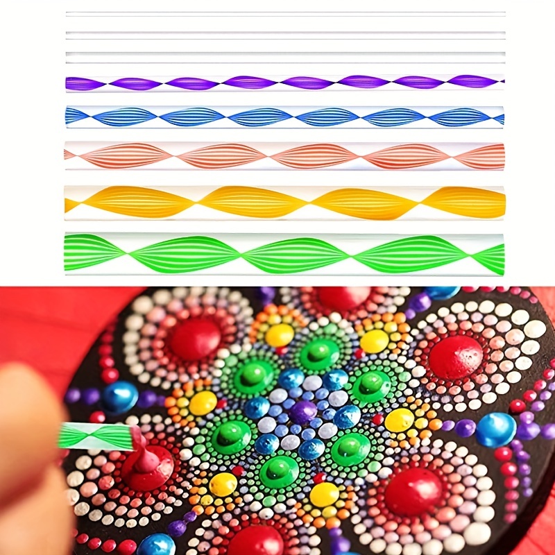 Mandala Dotting Tools Handmade Painting Art Supplies With - Temu