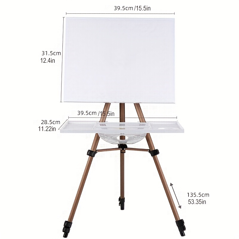 Portable Artist Easel Stand - Adjustable Height Painting Easel with Bag - Table  Top Art Drawing Easels for Painting Canvas, Wedding Signs & Tabletop Easels  for Display - Metal Tripod - 21x66 inches