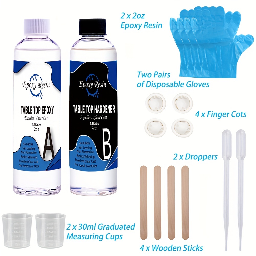 Epoxy Resin Kit( A+ B) Crystal Clear Liquid Epoxy Resin - Temu