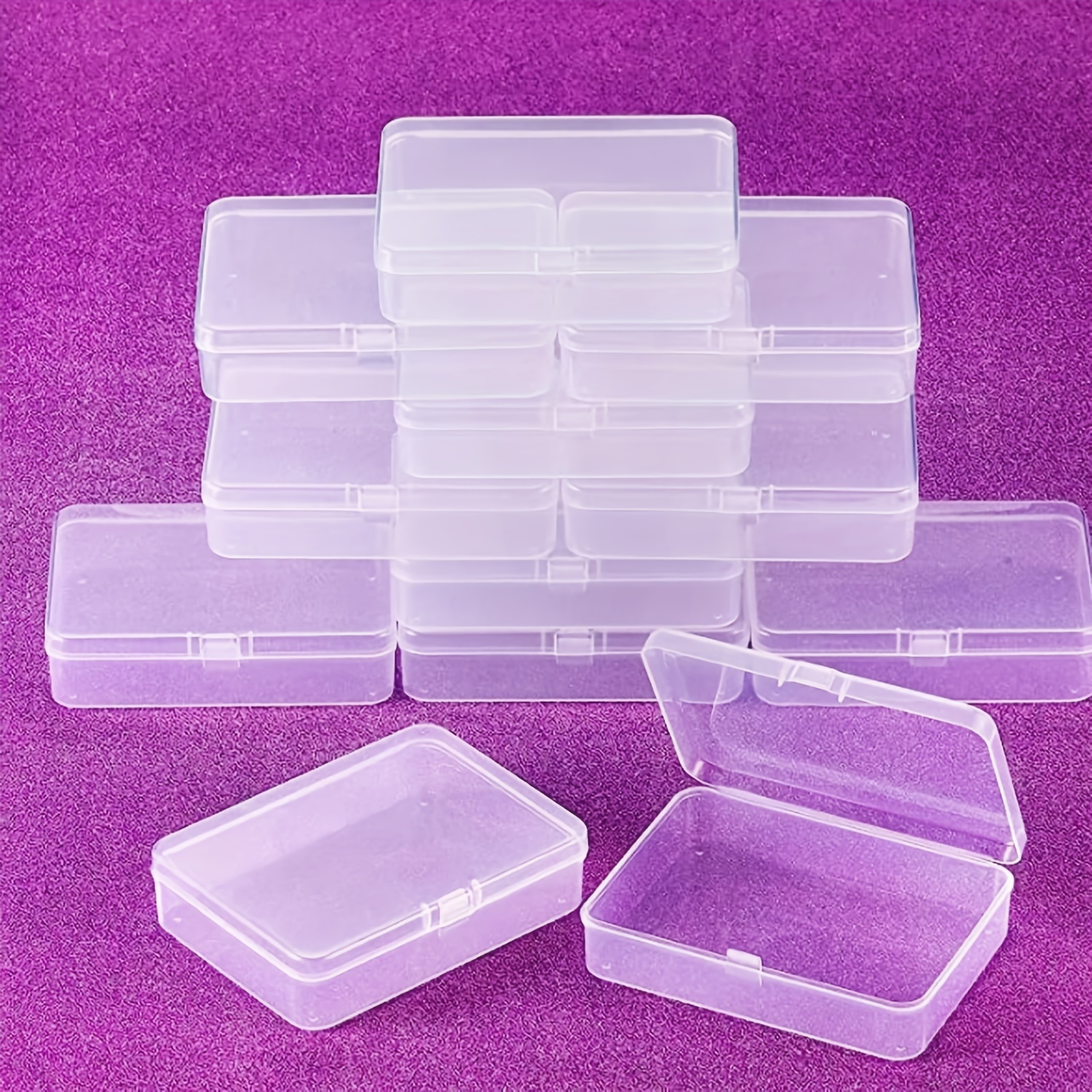 Plastic Mini Storage Box Transparent Box Portable Jewelry - Temu