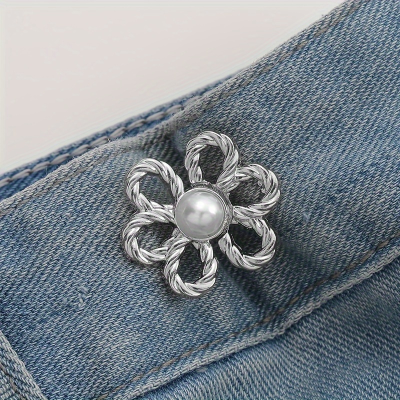Jeans Dress Buttons Diy Pants Clip Waist Tightener - Temu