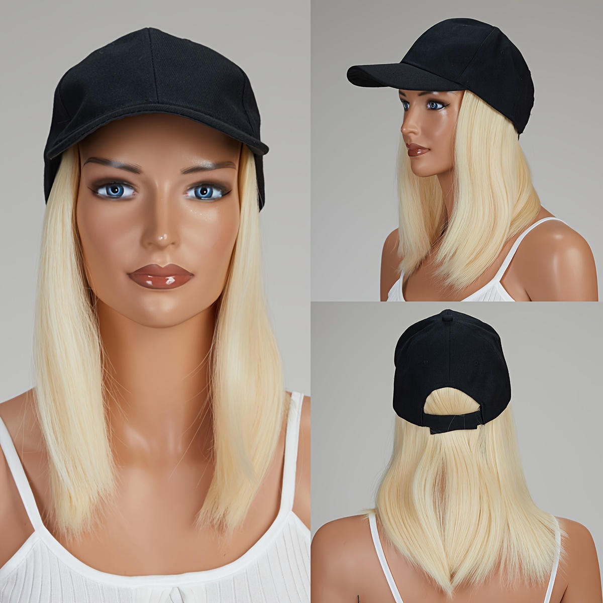 Women Artificial Hair Summer Baseball Cap – bibtic