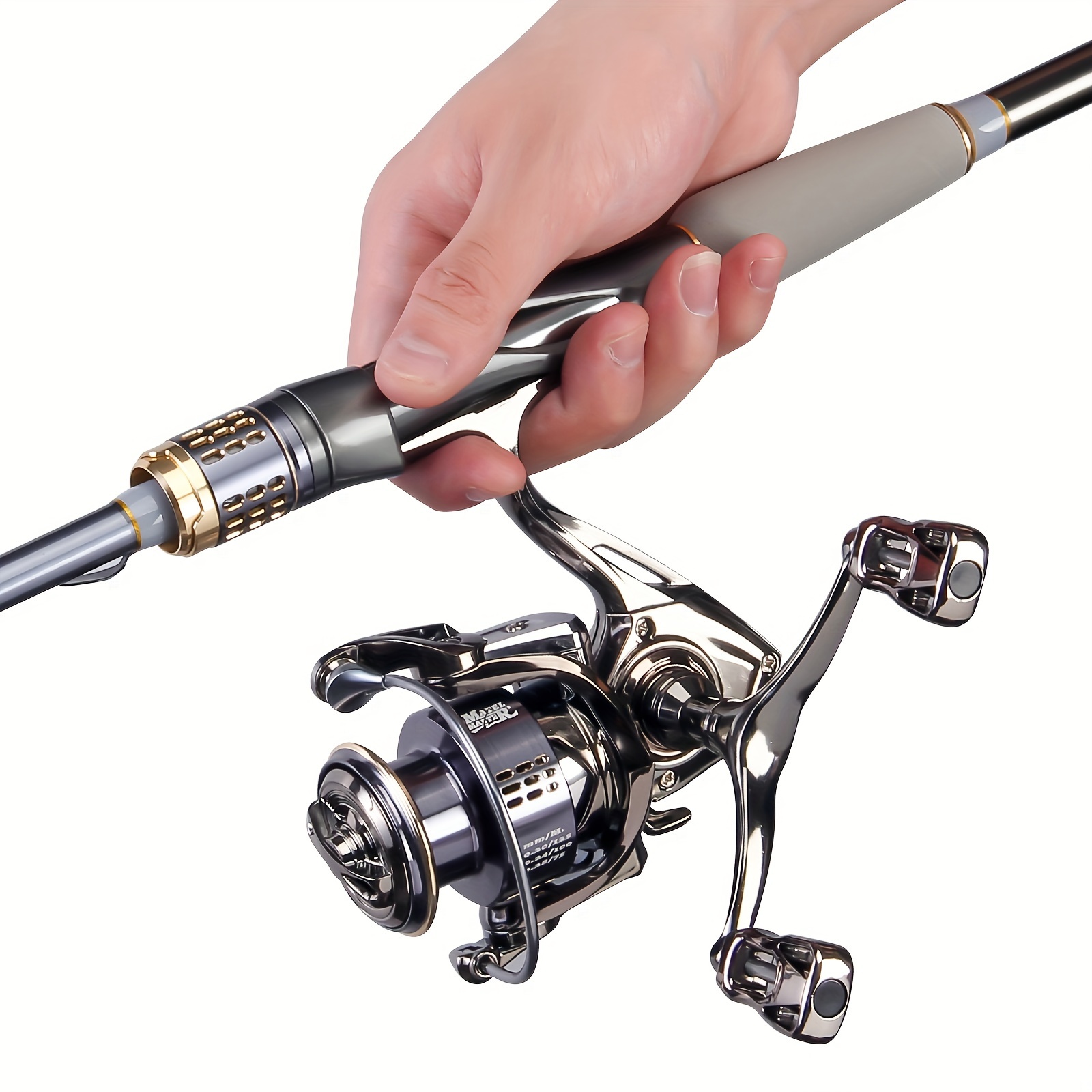 DAWA Fishing Rod Set Corbon Spinning/Casting Rod Baitcasting