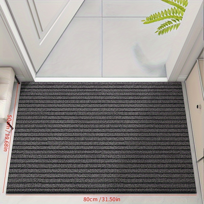 Durable Striped Floor Mat, Modern And Minimalist Entry Mat, Machine  Washable, Stain And Fade Resistant, Thin, Suitable For Indoor And Outdoor Door  Mats, Kitchen Mats, Easy To Clean Terrace Entrances - Temu