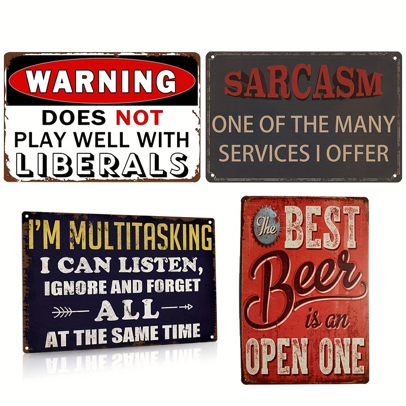 warning sarcasm sign