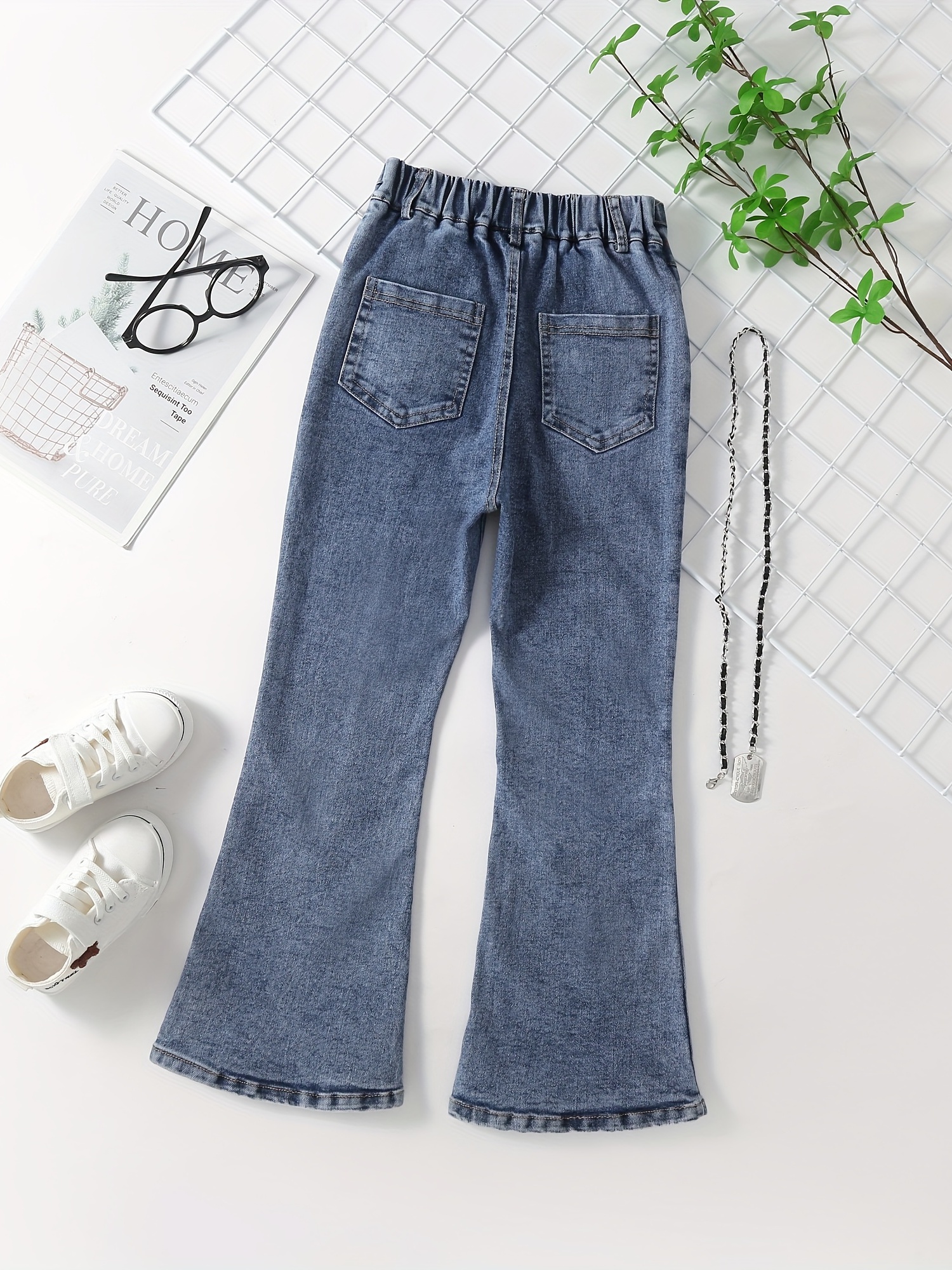 Jeans Acampanados De Moda Para Niñas, Pantalones Acampanados De Mezclilla  De Verano Para Niños