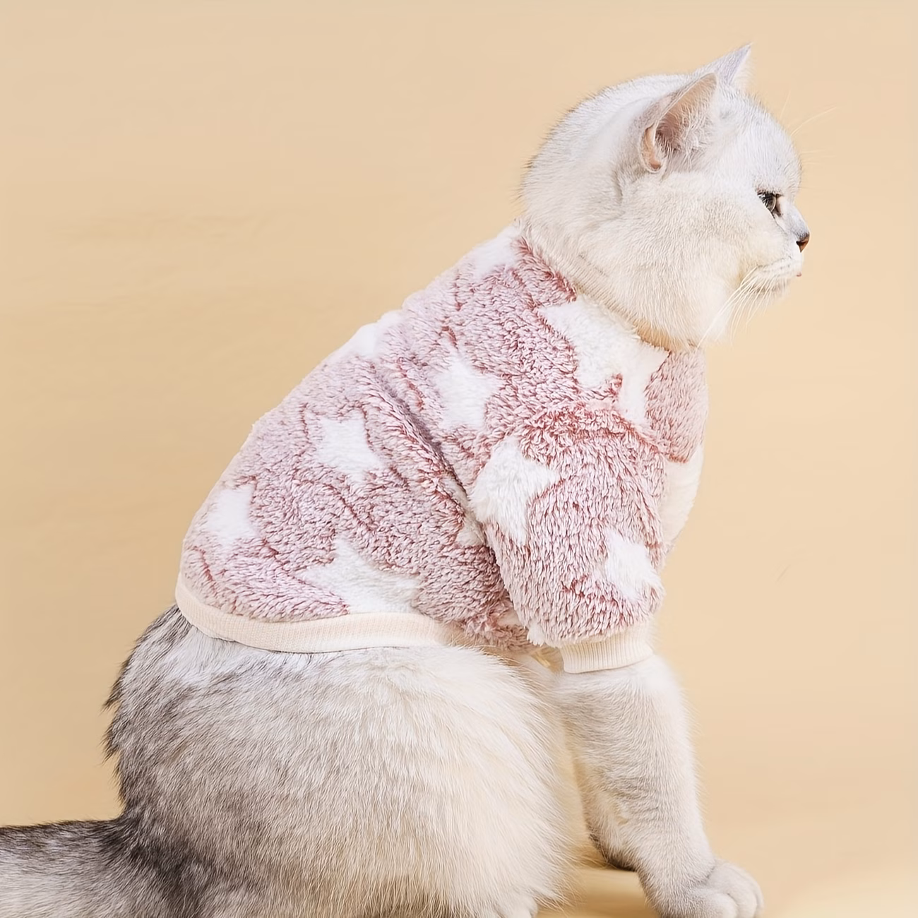 pet five pointed star plush hoodie 1pc Product details 3