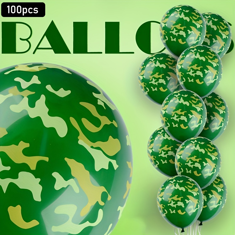 Camouflage Balloons Outdoors Themed Hunting Military Party - Temu