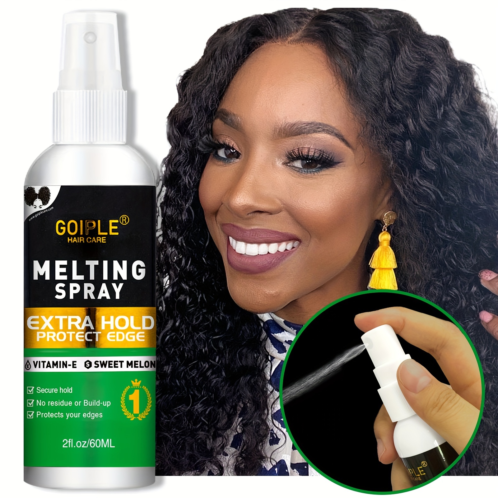 Lace Melting Spray Glueless Hair Adhesive For Wigs And Lace - Temu