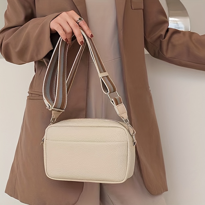 Pretty Simple | Women's Camera Crossbody Bag | Vegan Pebble Leather