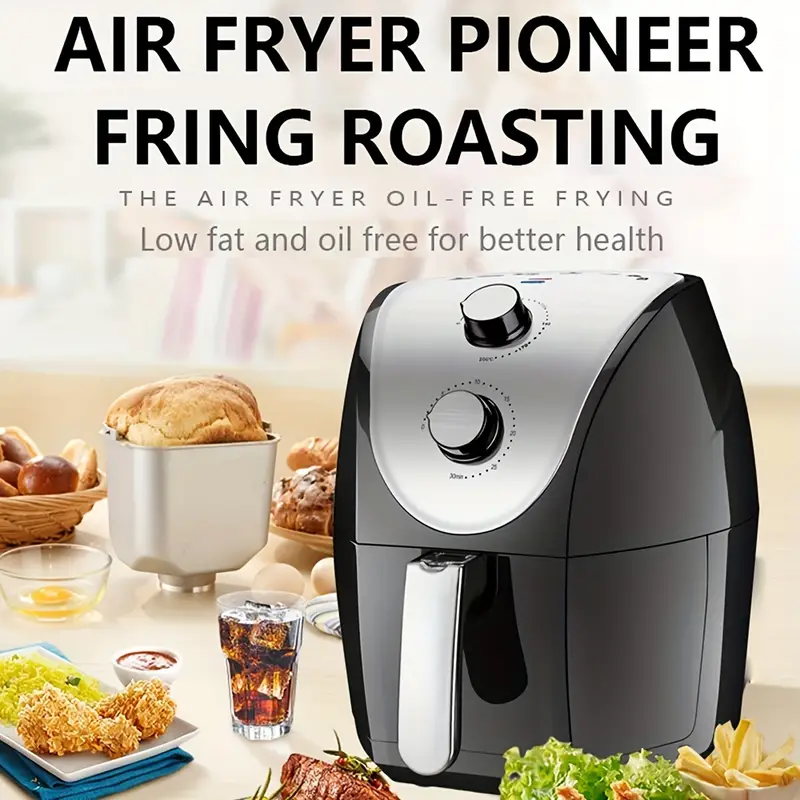 Electric Hot Air Fryers Oven, Oilless Cooker Nonstick Frying Pot