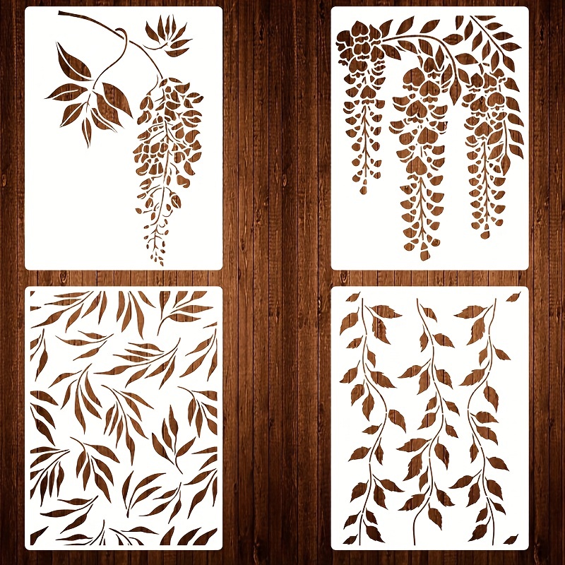 Flower Wall Stencils for Painting Leaves & Trees