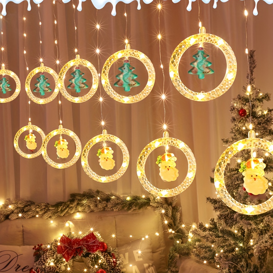 Décorations De Noël 2 Mètres Étoile/Lune Fée Guirlande Lumineuse