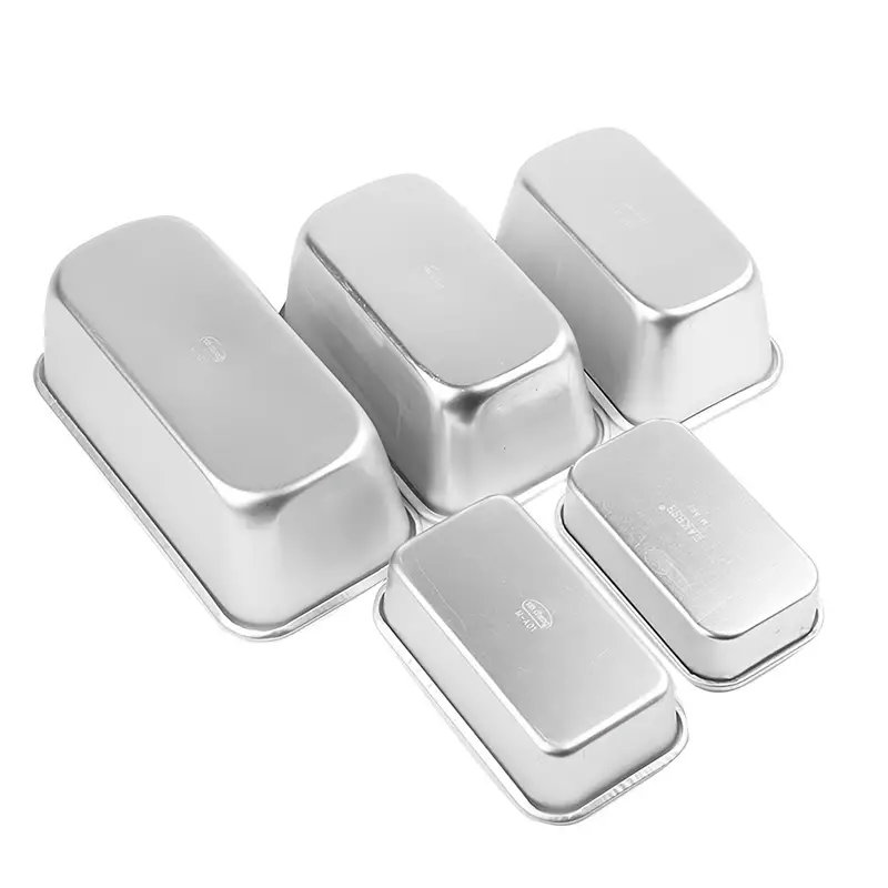 Rectangular Cake Bread Loaf Pan Mini Toast Pan Aluminum Alloy Non-Stick  Brownie Cheese Cake Toast Mold Dishes Baking Pans