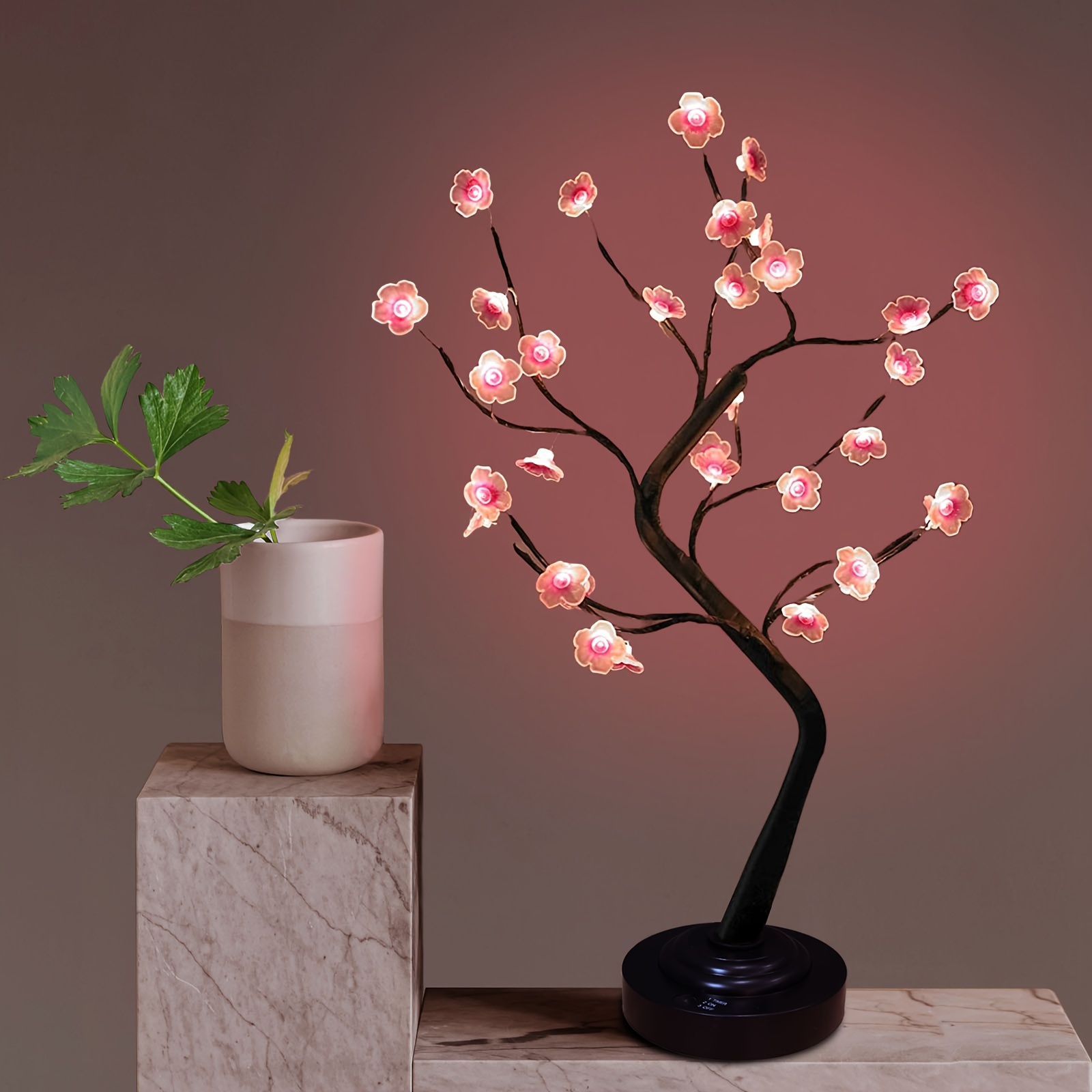 Cherry Bonsai Tree Lights Usb Plug With Switch Led - Temu