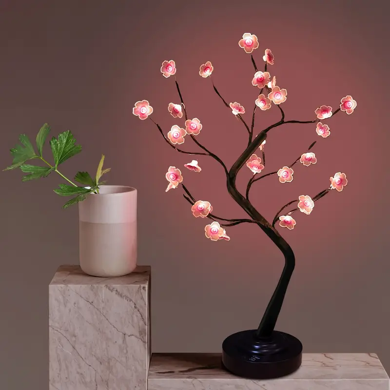 Cherry Tree Lamp For Cute Room Decor Fairy Light - Temu
