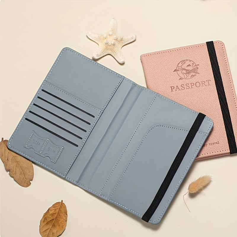 Passport Holder Card Slots,cute Passport Cover Waterproof Rfid Blocking  Travel Wallet - Temu