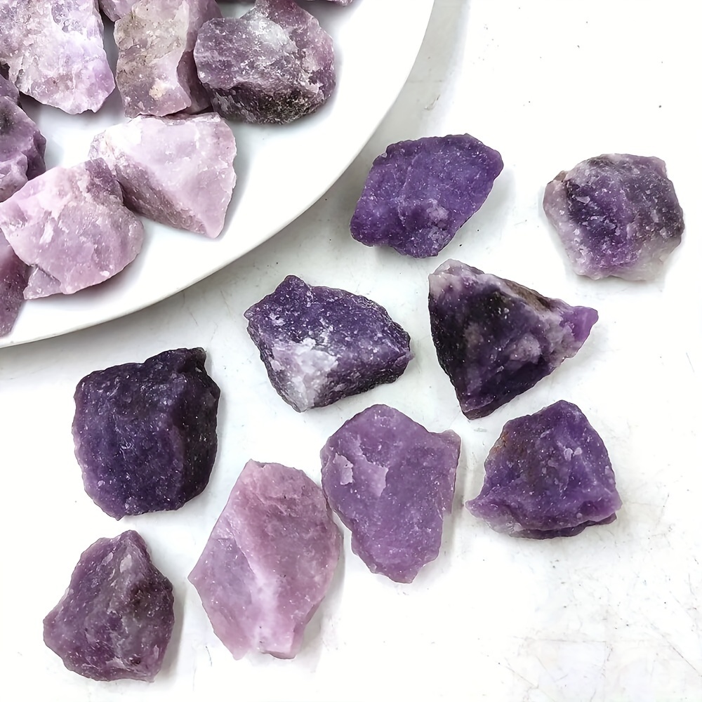 Purple Mica Stone Natural Stones Fountain Rocks For - Temu