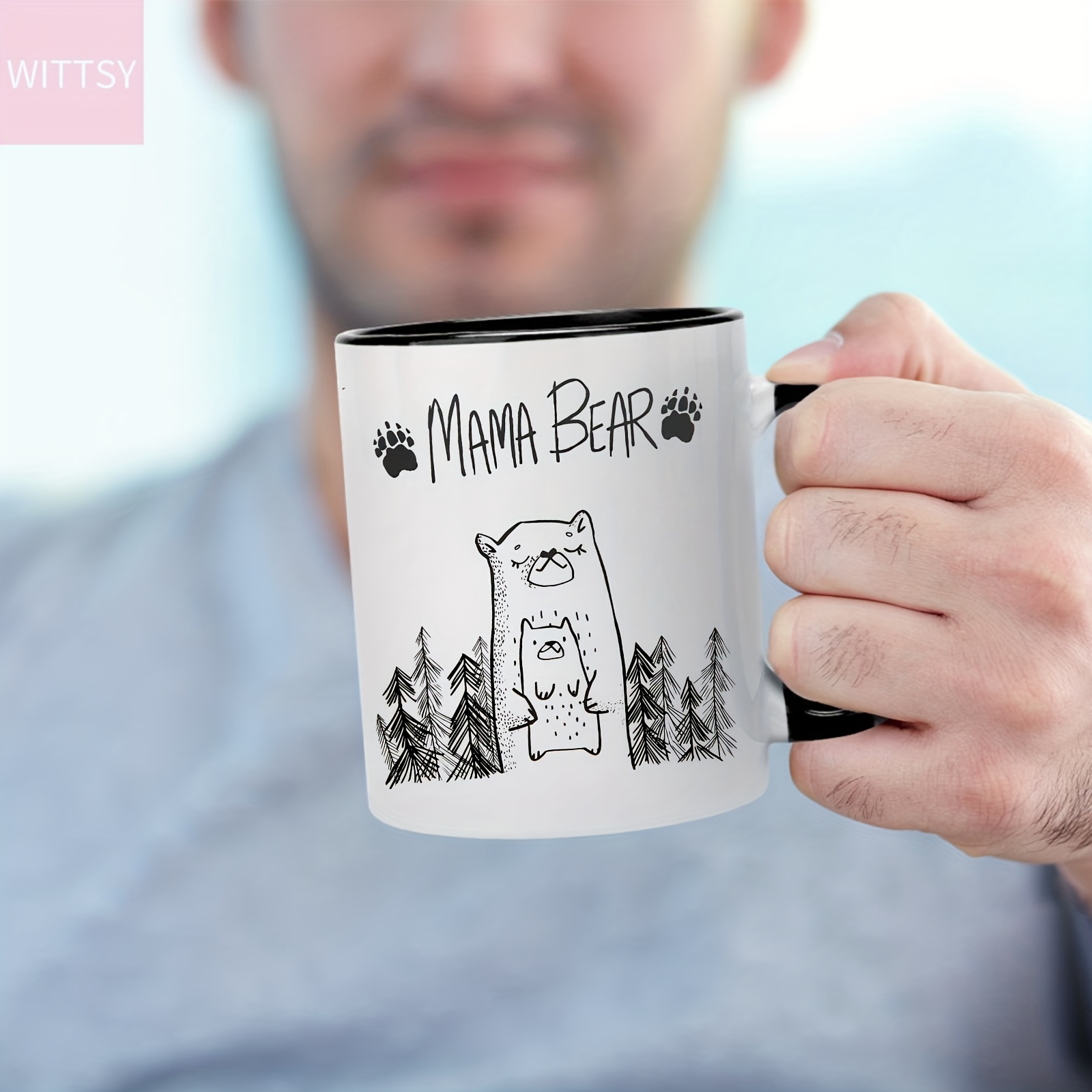 Mama Bear Personalized White Coffee Mug