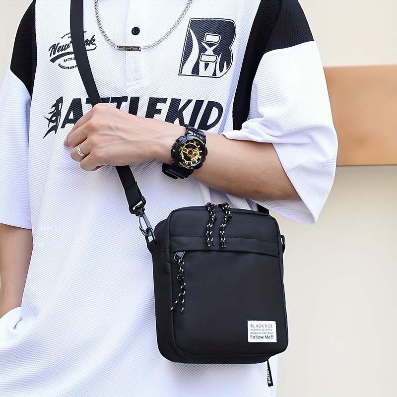 Men's Crossbody Bag, Simple Casual Mini Crossbody Pack Cell Phone Bag - Temu