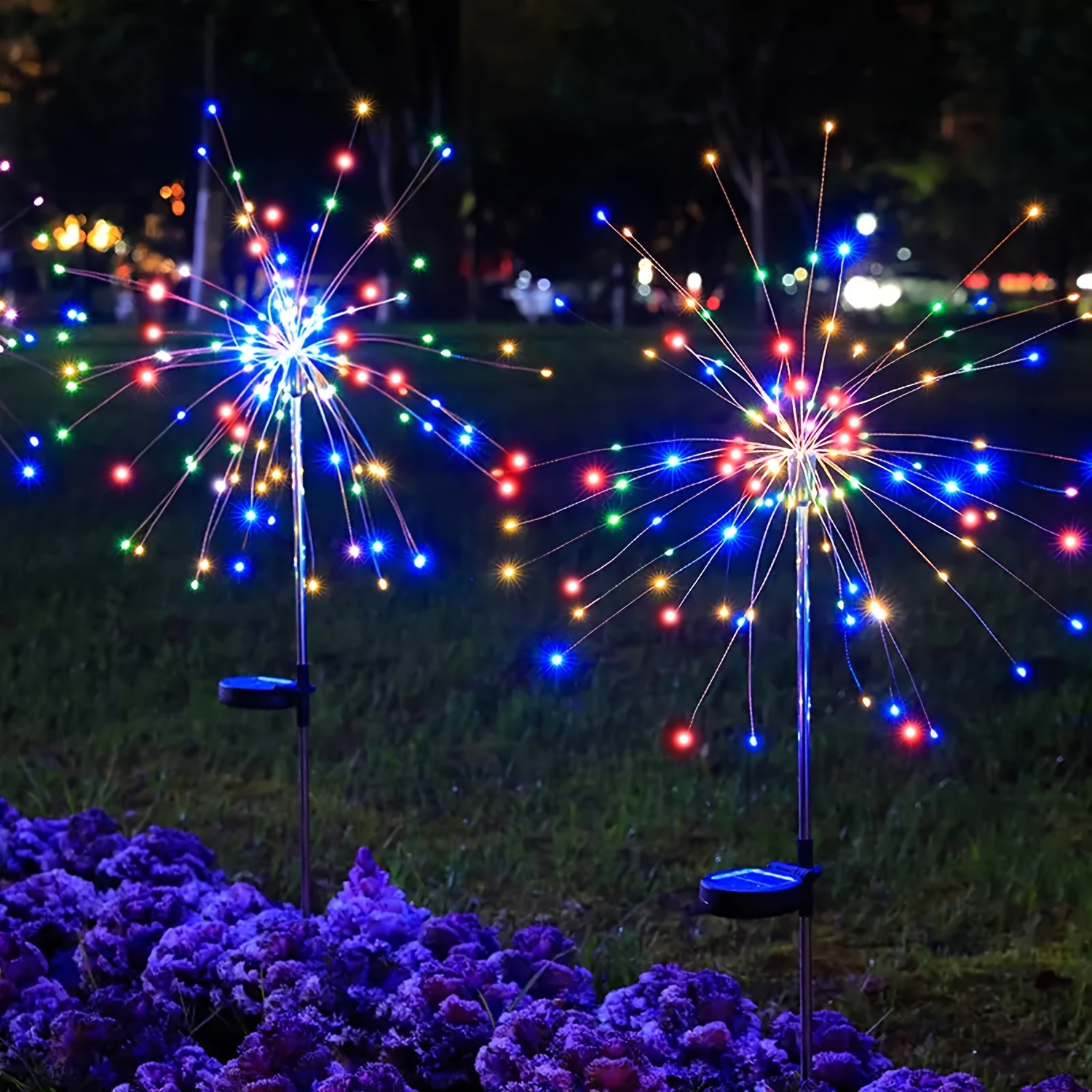 Outdoor Solar Garden Lights, Modes Decorative Landscape Light, 120 Led  Copper Wire Waterproof Solar Courtyard Fireworks Lamp, Outdoor Diy Lights, For  Garden Pathway Lawn Decor (colorful) Party Festival Yard Camping Barbecue  Temu