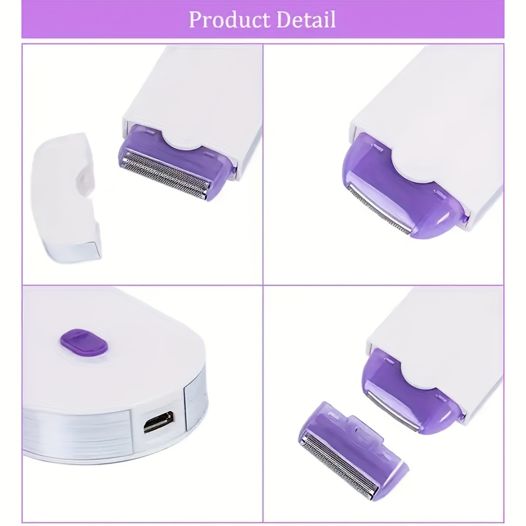 Finishing Touch Professional Painless Hair Removal Kit Laser Touch Epilator  Usb Rechargeable Woman Body Face Leg Bikini Hand Shaver Hair Remover