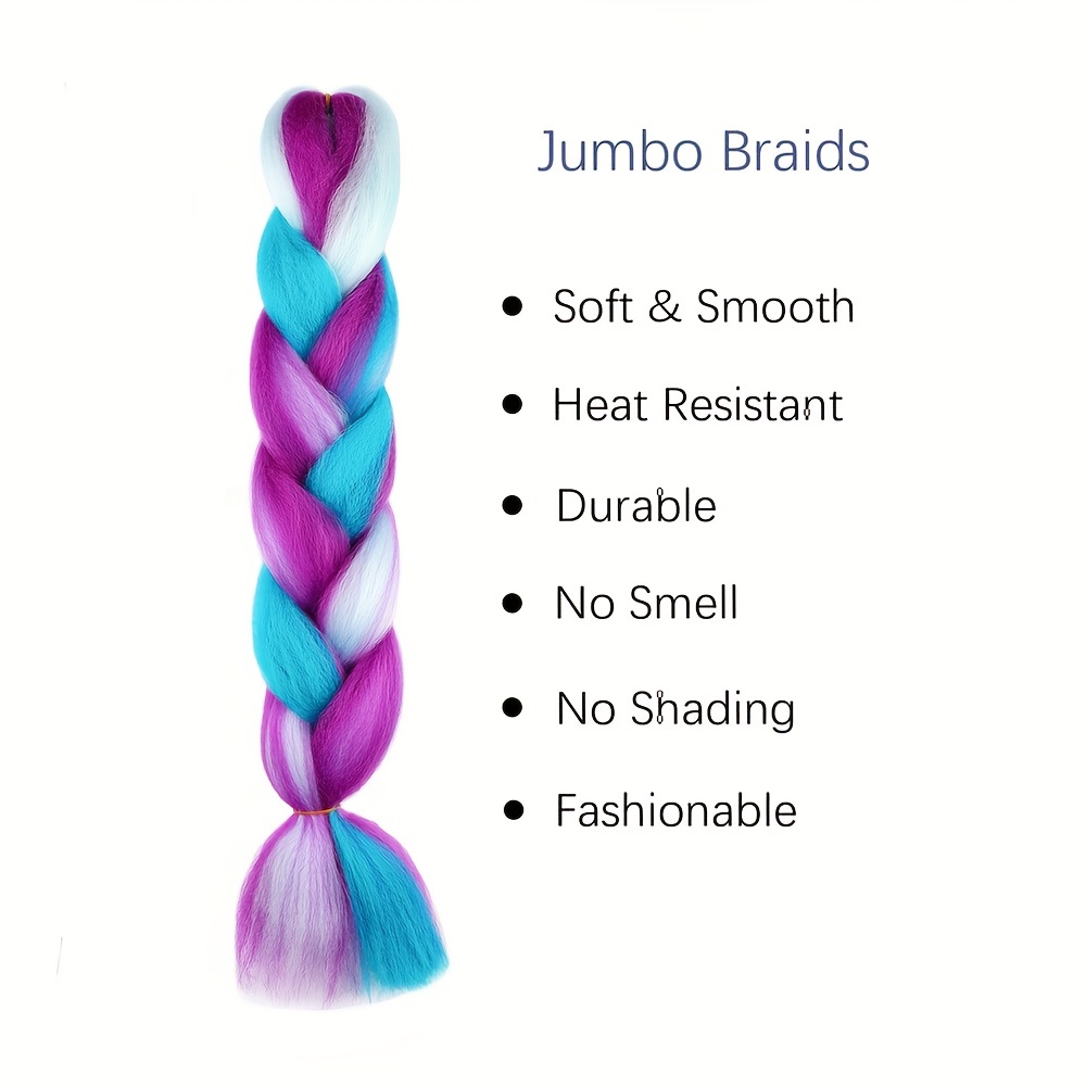 Pre-stretched Jumbo Braiding Natural Long Box Twist Braid Hair Extensions  26, jumbo hair 
