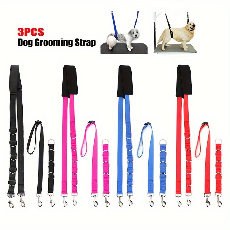 Pet Dog Grooming Loops Adjustable Dog Bathing Belly Strap - Temu Canada