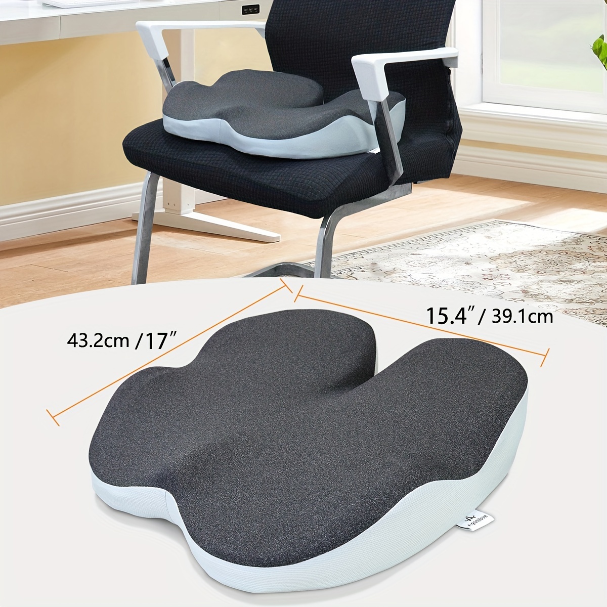 Memory Foam Seat Cushion For Office Chair Desk Car Truck And - Temu