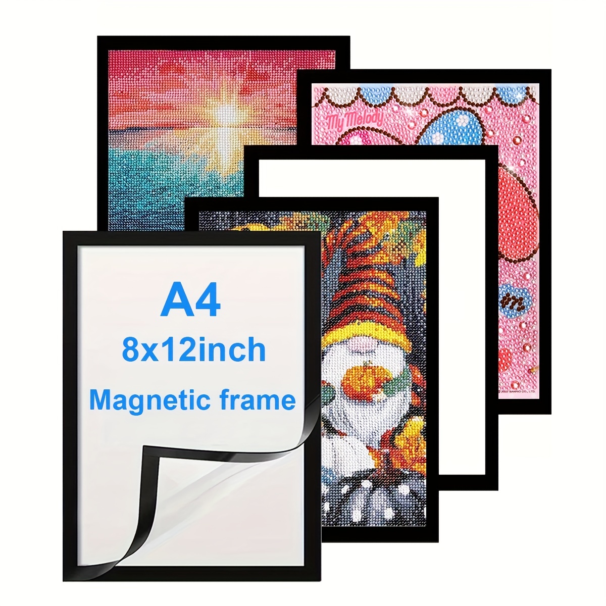 Diamond Picture Frame Magnetic Diamond Art Frame Self - Temu