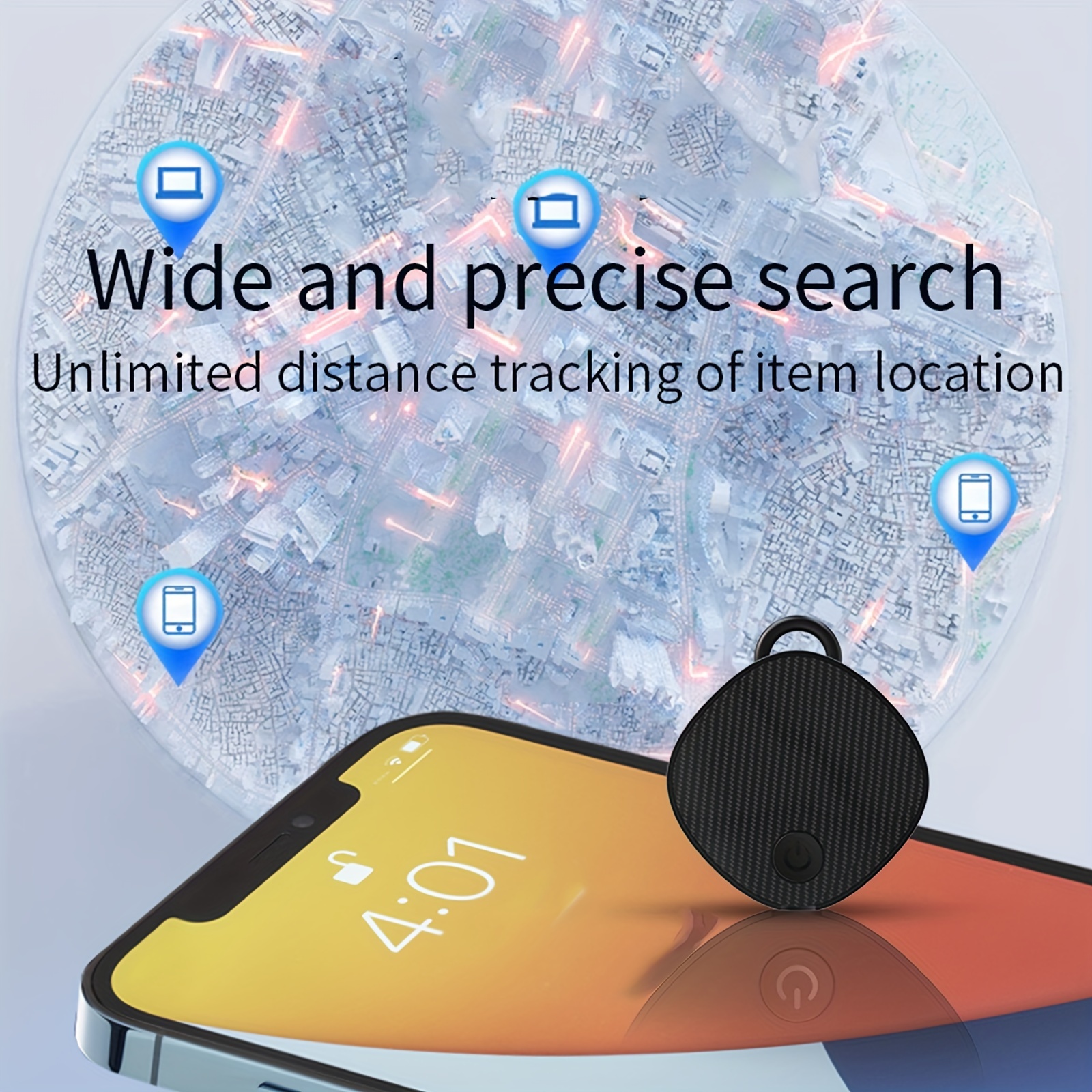Key Finder Item Finder Smart Tracker Item Locator Key Tracker Compatible  with Wireless Compatible with Bluetooth Tracking Device Key Finder Locator
