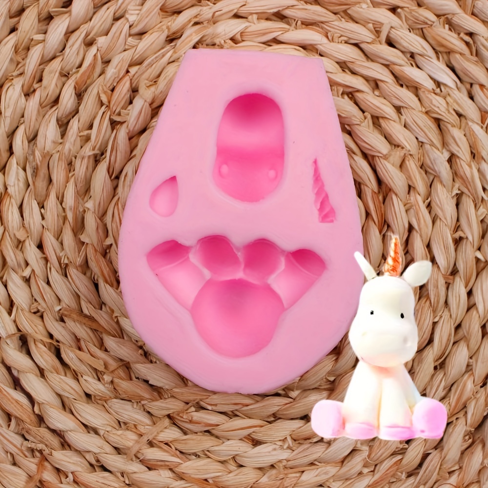 3D Unicorn Mold Silicone Animal Horse Mould DIY Epoxy Resin Craft Mold