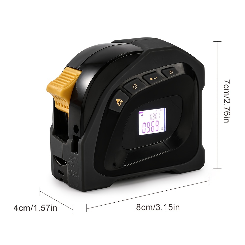 Telémetro láser Mini portátil, cinta métrica Digital inteligente, artefacto  de medición infrarroja para habitación, ángulo electrónico