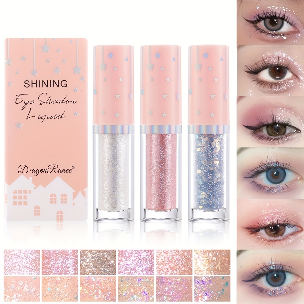 Diamond Glitter Liquid Eyeshadow Stick Waterproof Long - Temu