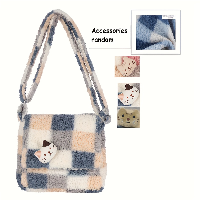 1pc Bolsa Crossbody Feminina, Bolsa De Celular Com Padrão Xadrez E Pingente  De Estrela De Quatro Pontas, Nova Bolsa Simples De Moda - Temu Portugal