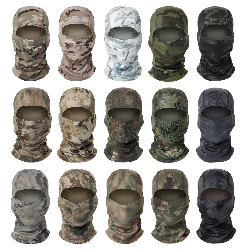 Camouflage Balaclava Face Mask Uv Protective - Temu