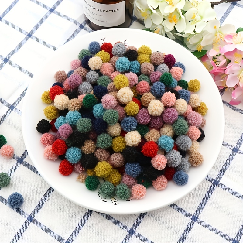 20pcs Felt Plush Balls, 2cm/0.78 Inches Wool Felt Balls, Handmade