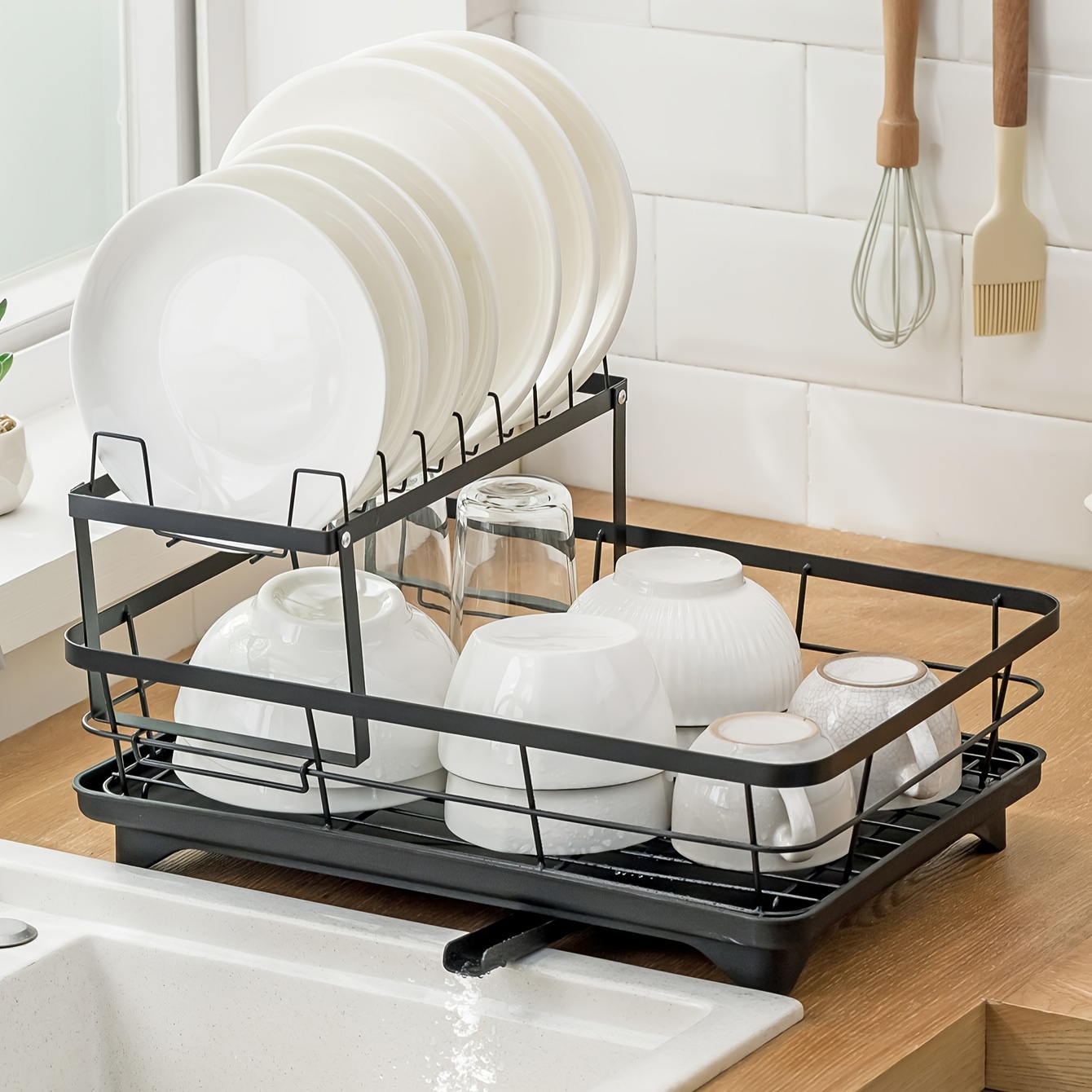 Dish Drying Rack- Space-Saving Dish Racks for Kitchen Counter