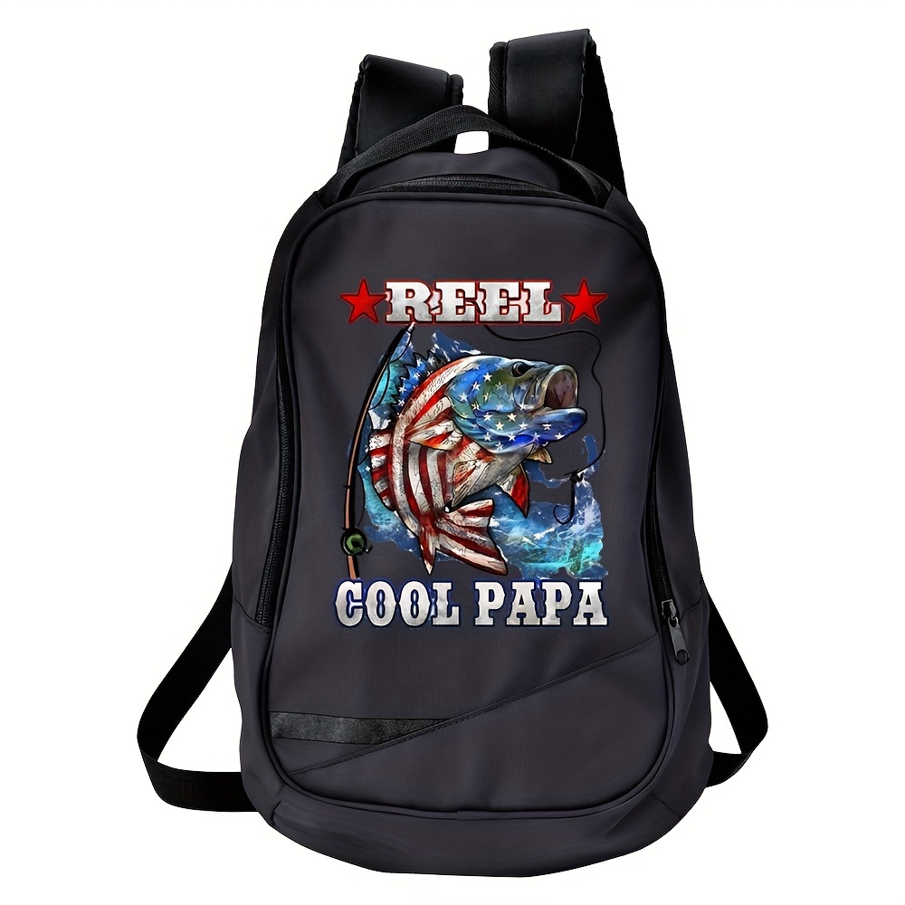 Reel Cool Papa Fishing USA Flag