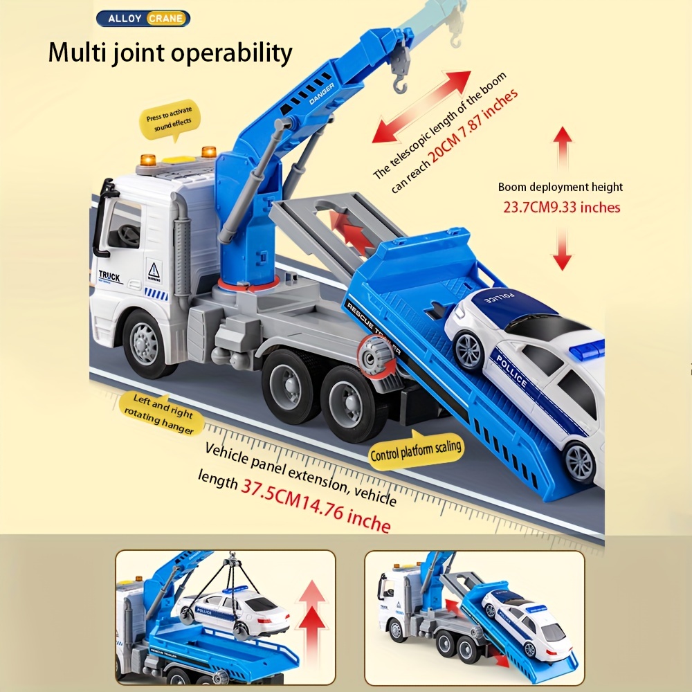 Tow Truck Toy With Hook - Temu