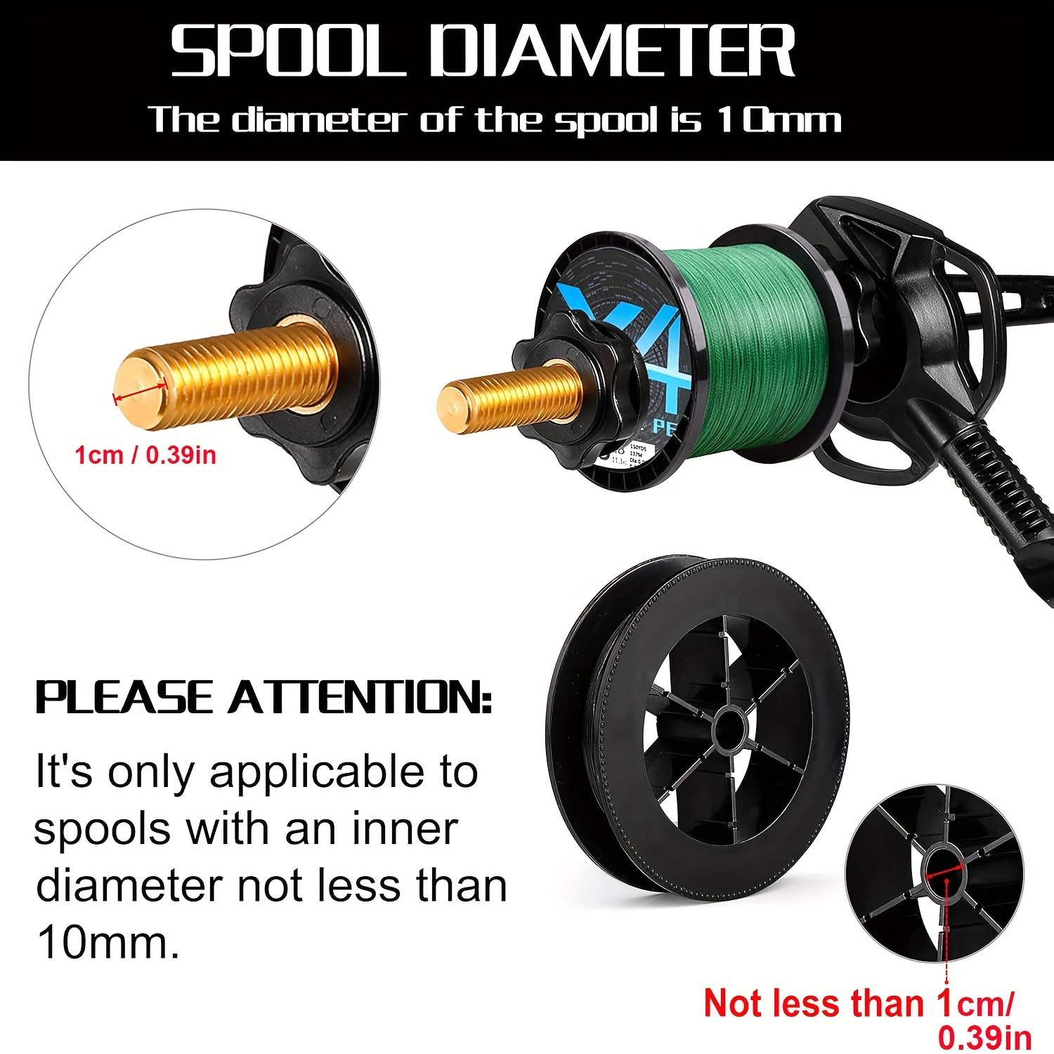 Fishing Line Spooling Tool For Spinning Reels And Casting Reels
