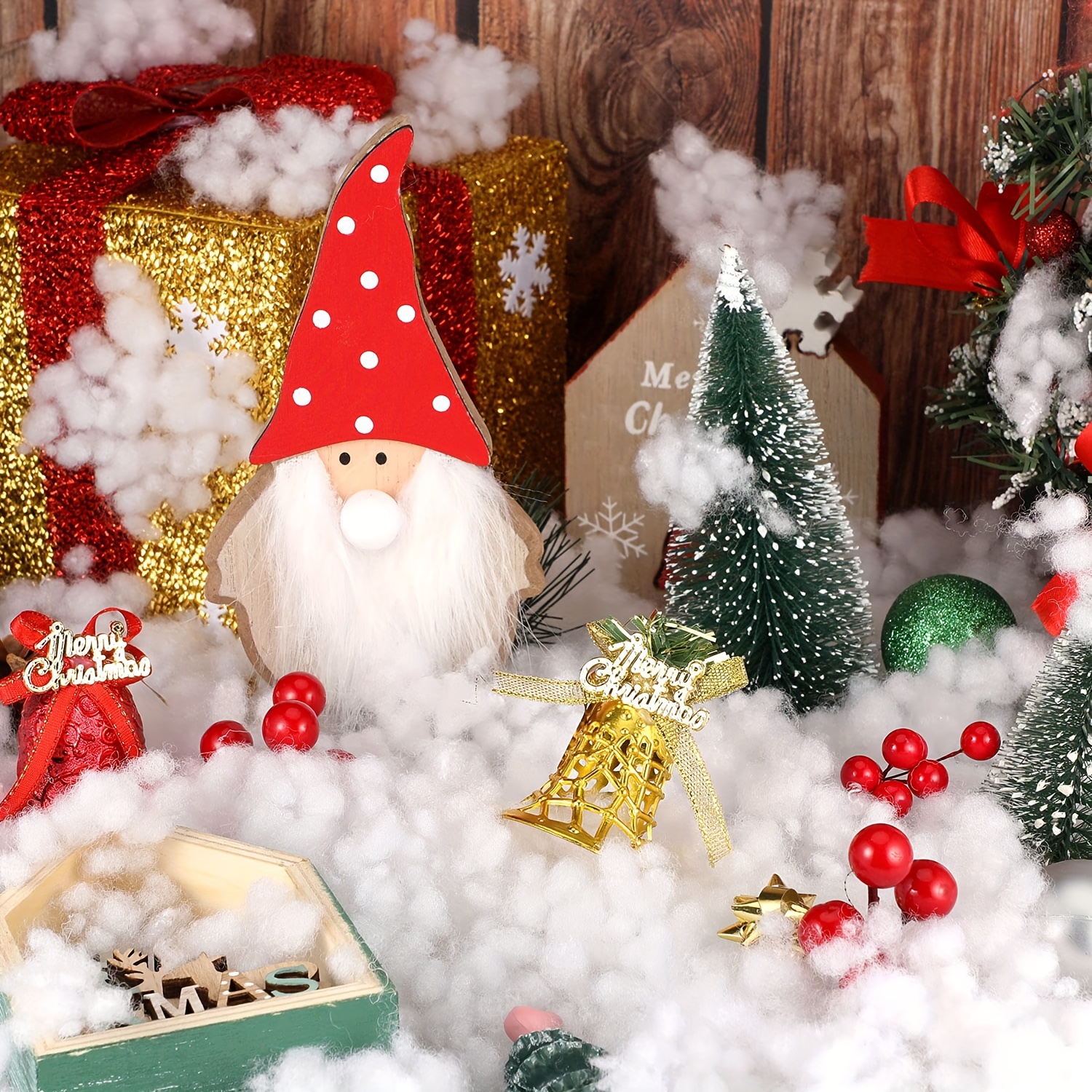 Christmas Decoration Fake Snowballs White Plush Simulation - Temu