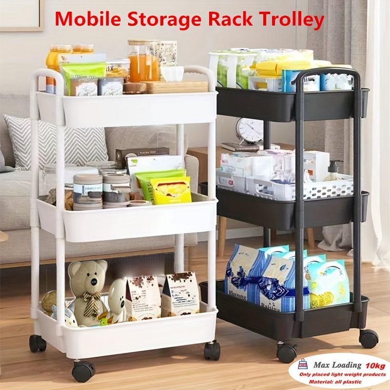 Household Folding Snack Storage Rack Living Room Multilayer